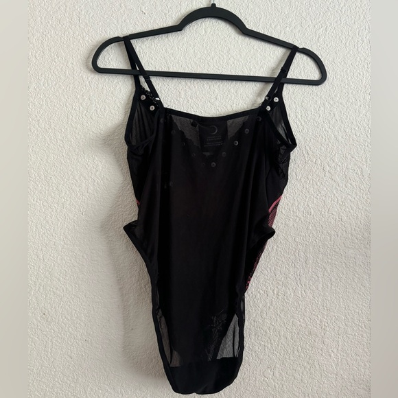 Killstar L / XL Goth Esoteric Baphomet Bodysuit Mesh + Metal Studded - Picture 4 of 4